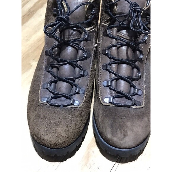 Dexter Vintage Hiking Boots Made In USA  Brown Lace Soles Adult 8.5 - Picture 4 of 9